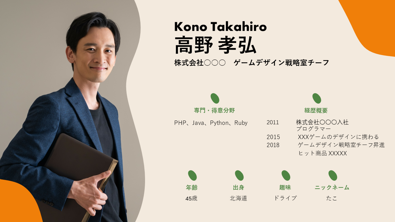 PowerPoint製作のサンプルスライド